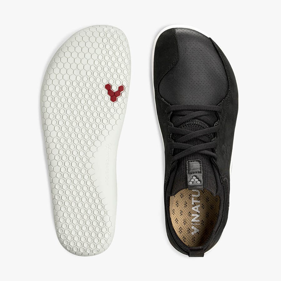 Black Vivobarefoot Primus Knit Lux Women's Trail Shoes | America 0155NWYB